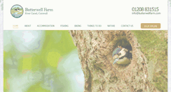 Desktop Screenshot of butterwellfarm.com